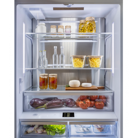 BERTAZZONI RBM75S5FPNS X MAS Εντοιχιζόμενος Ψυγειοκαταψύκτης SLOT-IN 76cm Inox